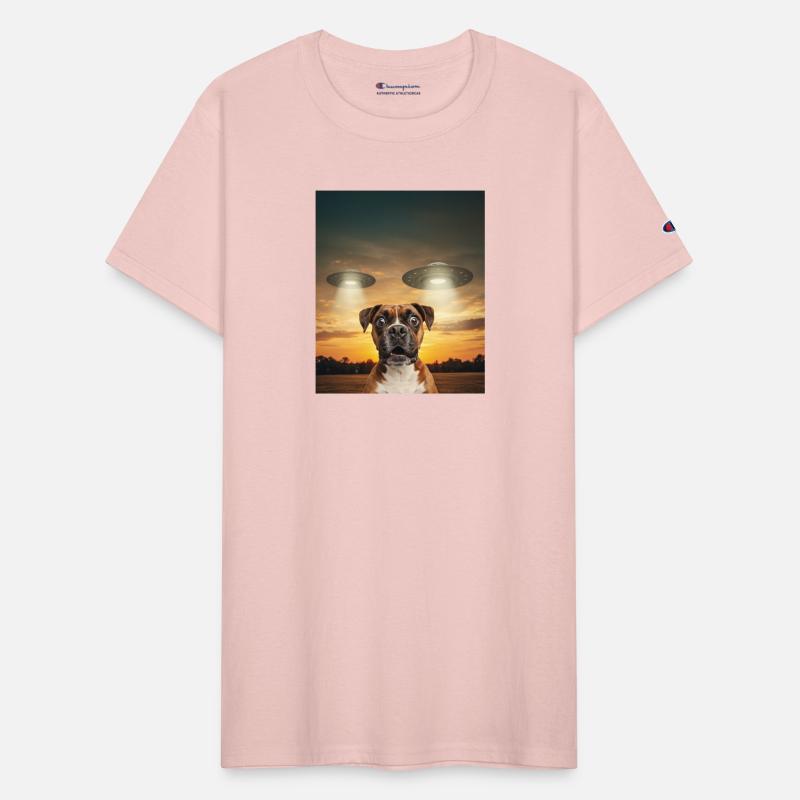 Boxer Dog Selfie Phone Photo Funny UFO Sighting