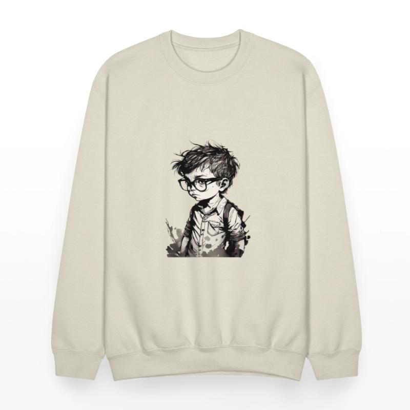 Boy with glasses in school one.