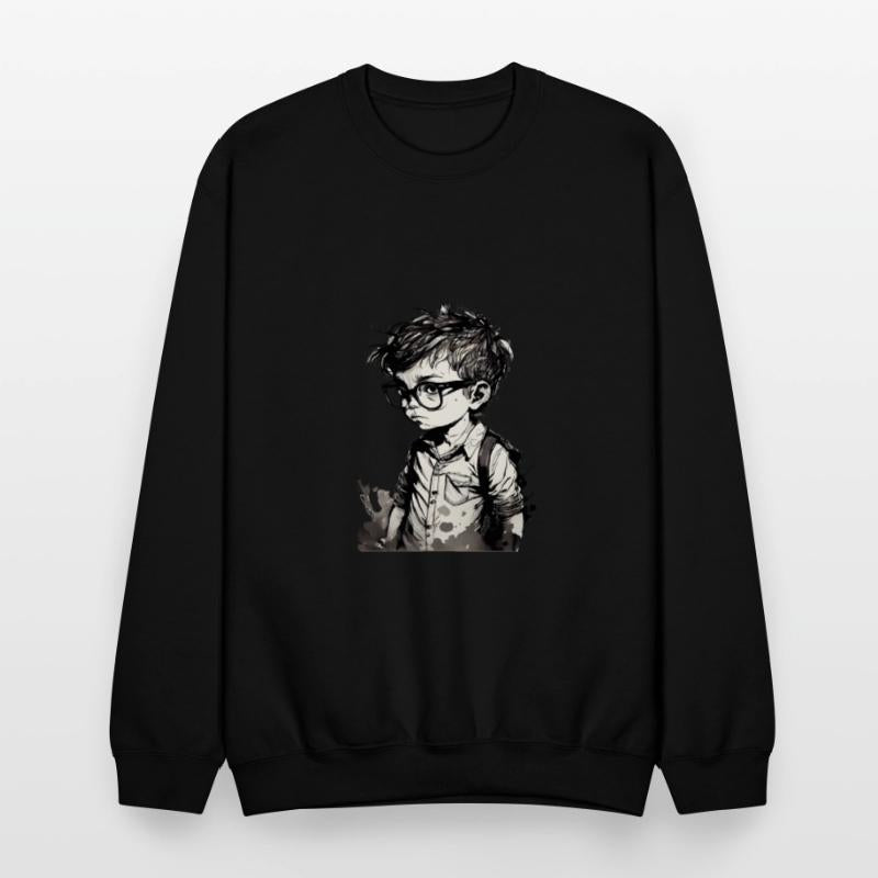 Boy with glasses in school one.