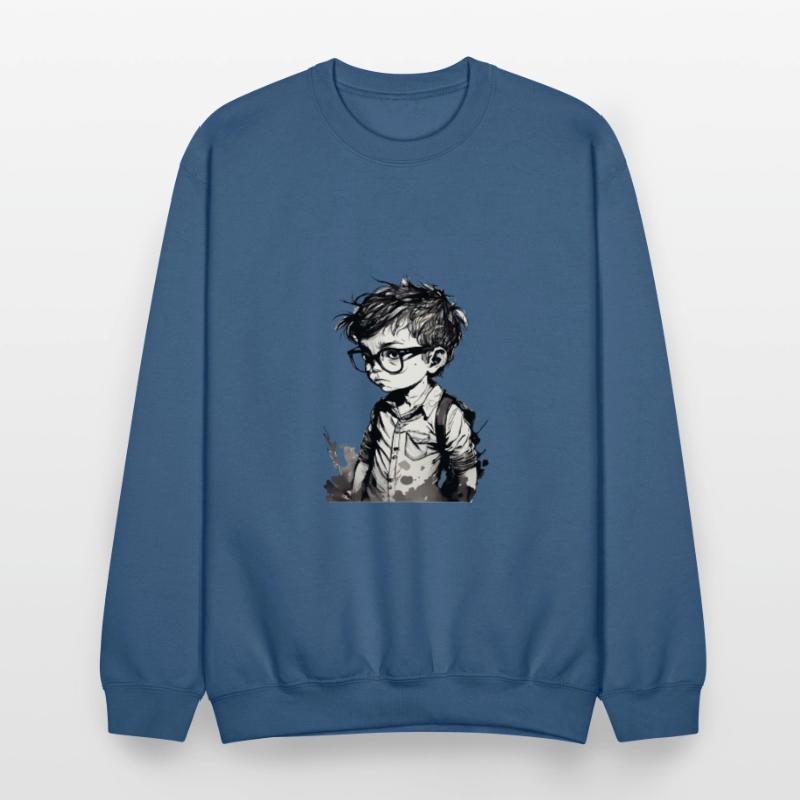 Boy with glasses in school one.