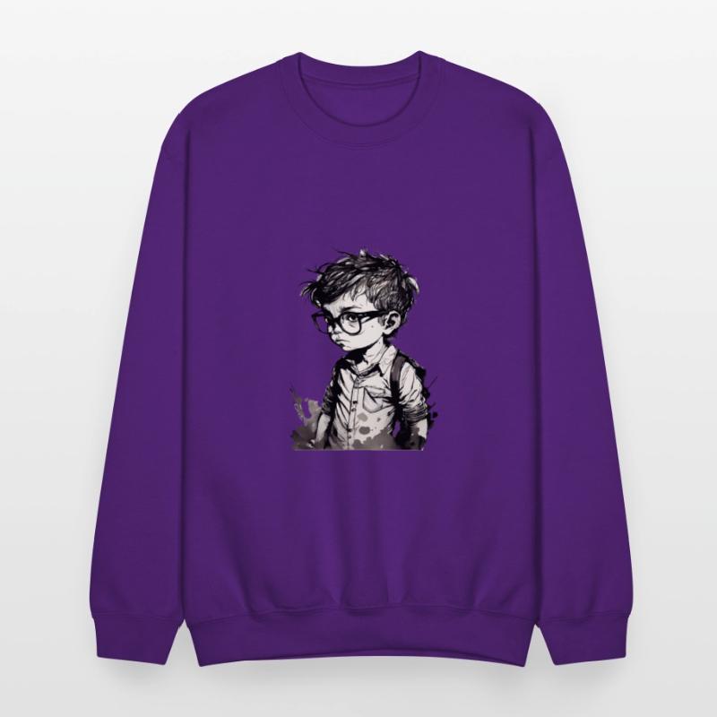 Boy with glasses in school one.