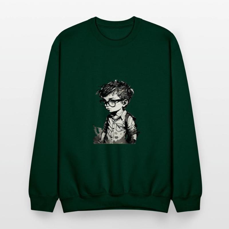 Boy with glasses in school one.