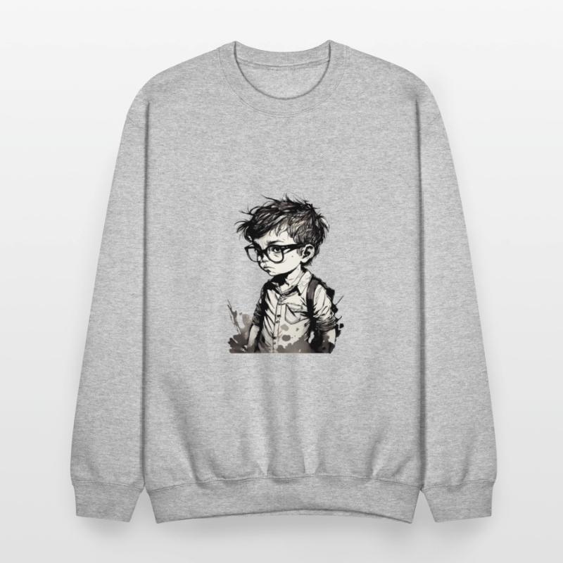 Boy with glasses in school one.