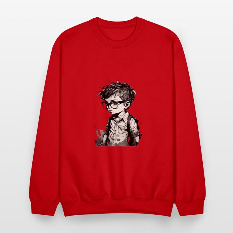 Boy with glasses in school one.