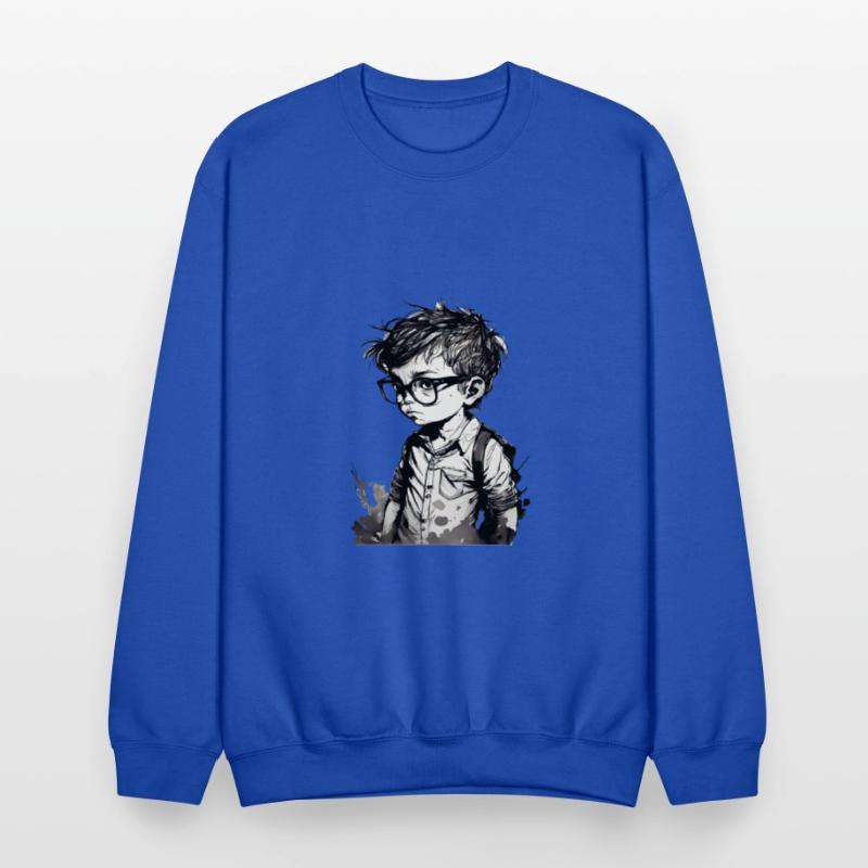 Boy with glasses in school one.