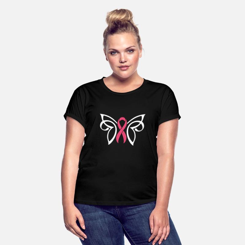 Breast Cancer Butterfly Ribbon (white)