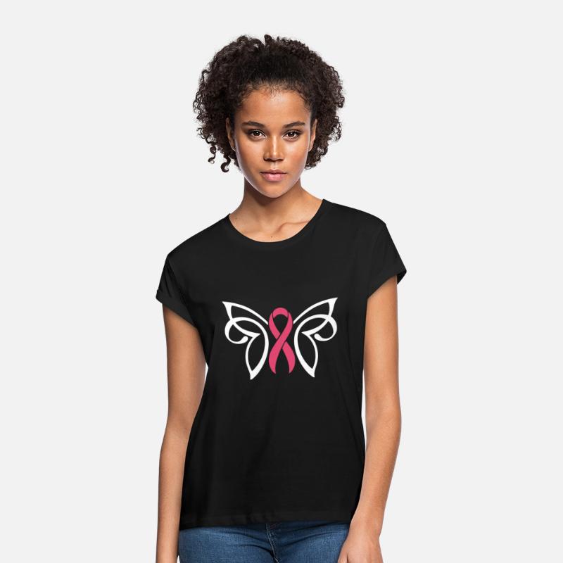 Breast Cancer Butterfly Ribbon (white)