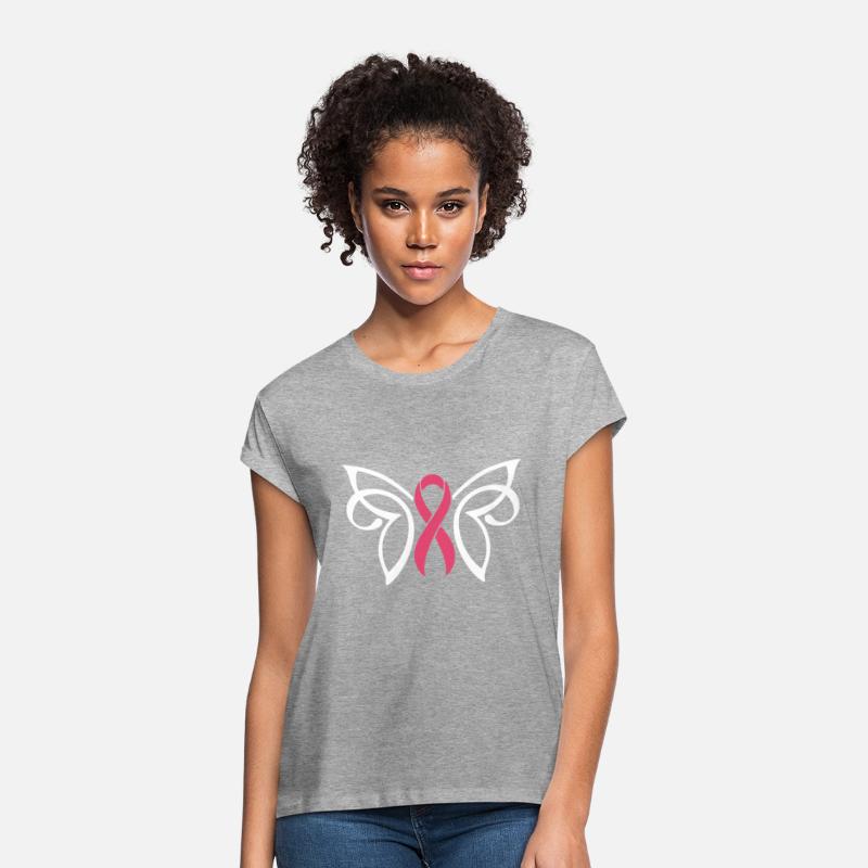 Breast Cancer Butterfly Ribbon (white)