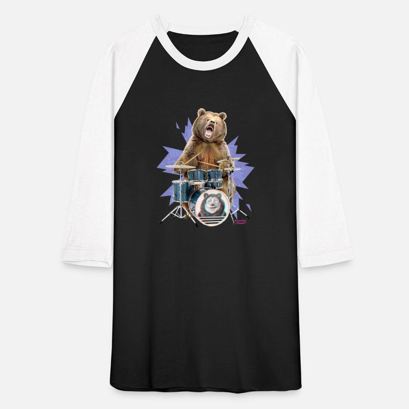 Brown Grizzly Bear Playing the Drums Gift for Drum