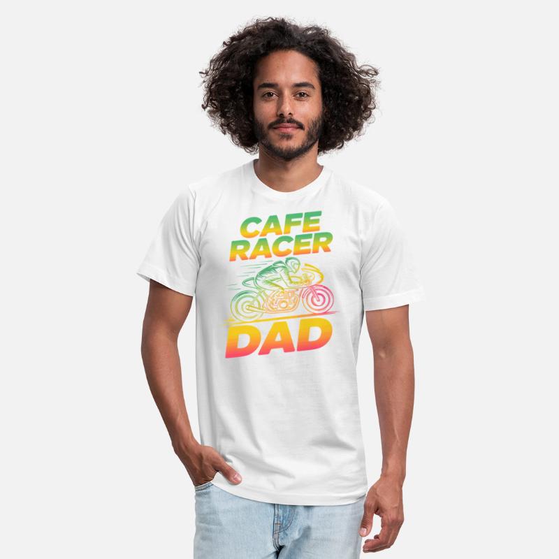 Cafe Racer Dad Vintage Motorcycle Neon Retro Biker