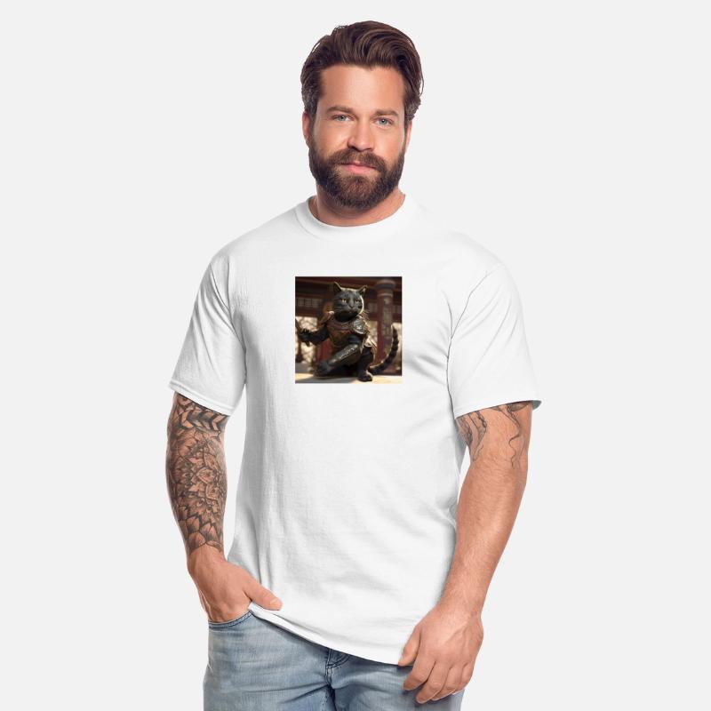 Cat warrior in ornate armor