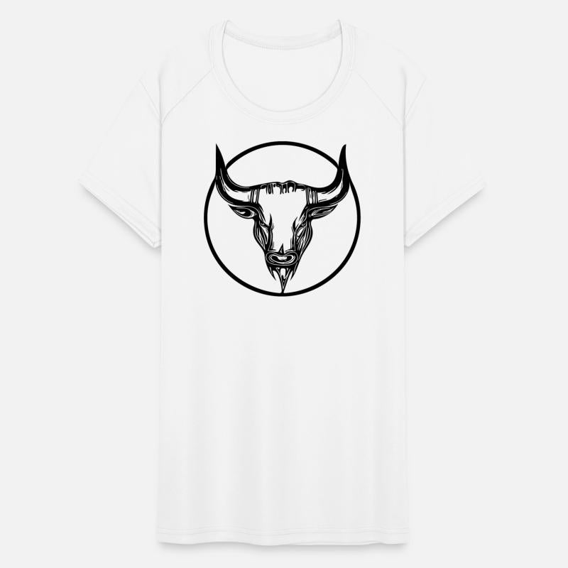 Cattle Grill Logo Head Tattoo Style In A Circle