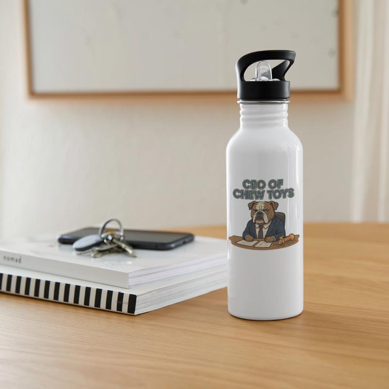 CEO Bulldog Chew Toy Boss Cartoon Design 1