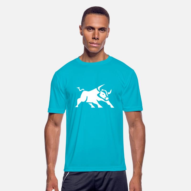 Charging Bull Icon White