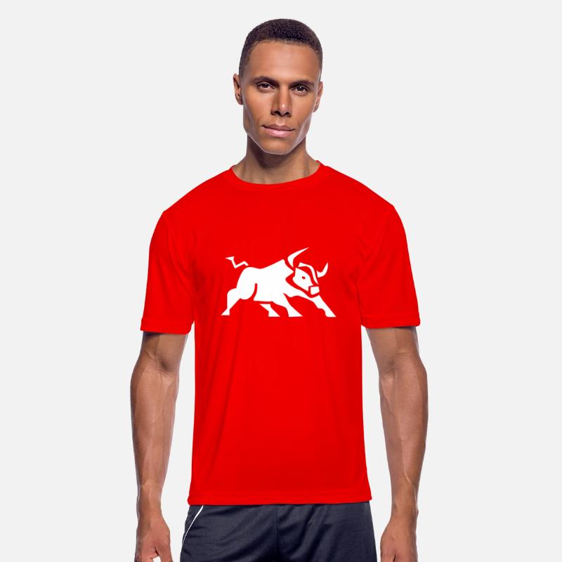 Charging Bull Icon White