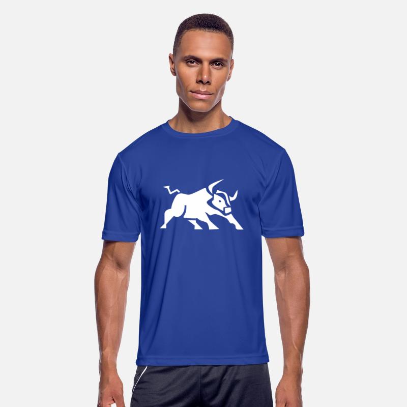 Charging Bull Icon White