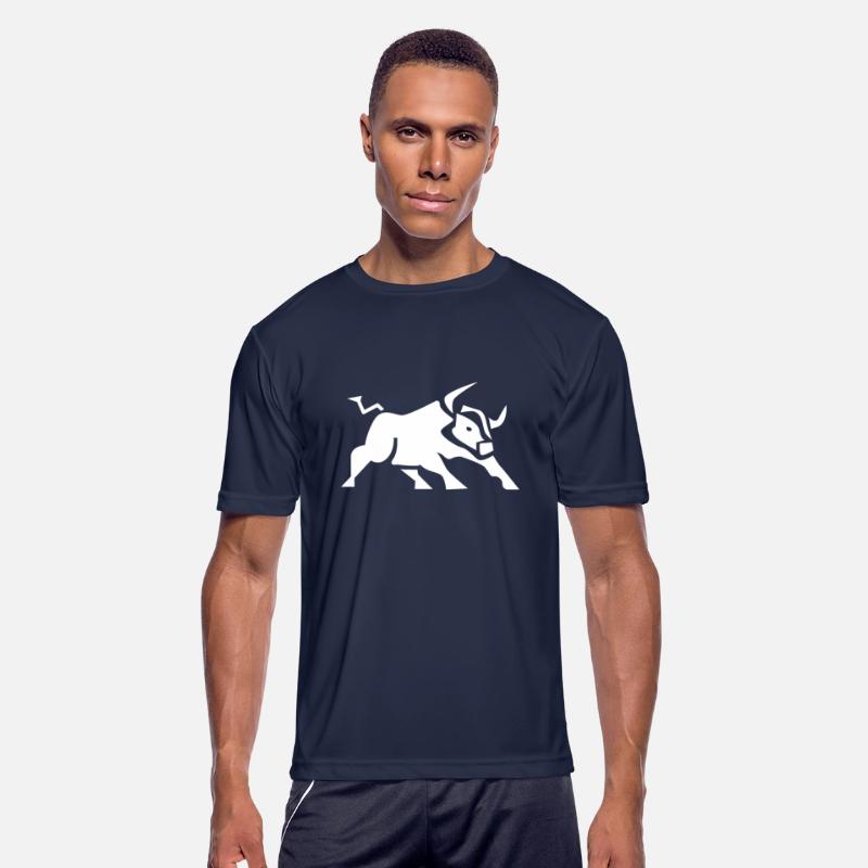 Charging Bull Icon White