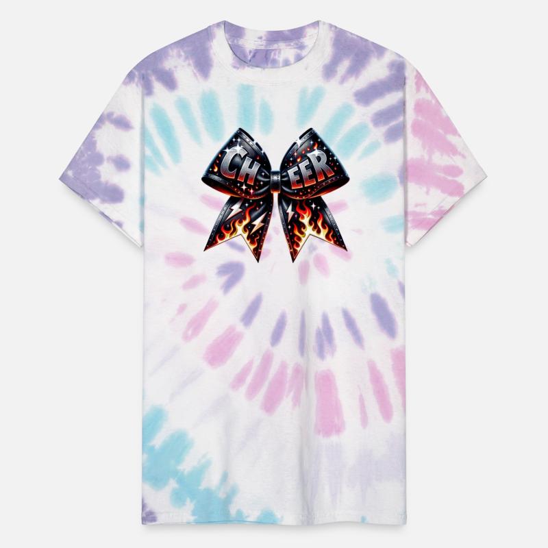 Cheer Badge with Flames and Lightning