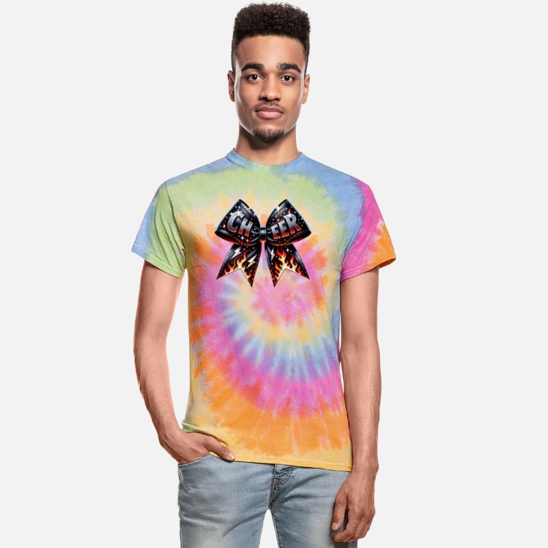 Cheer Badge with Flames and Lightning