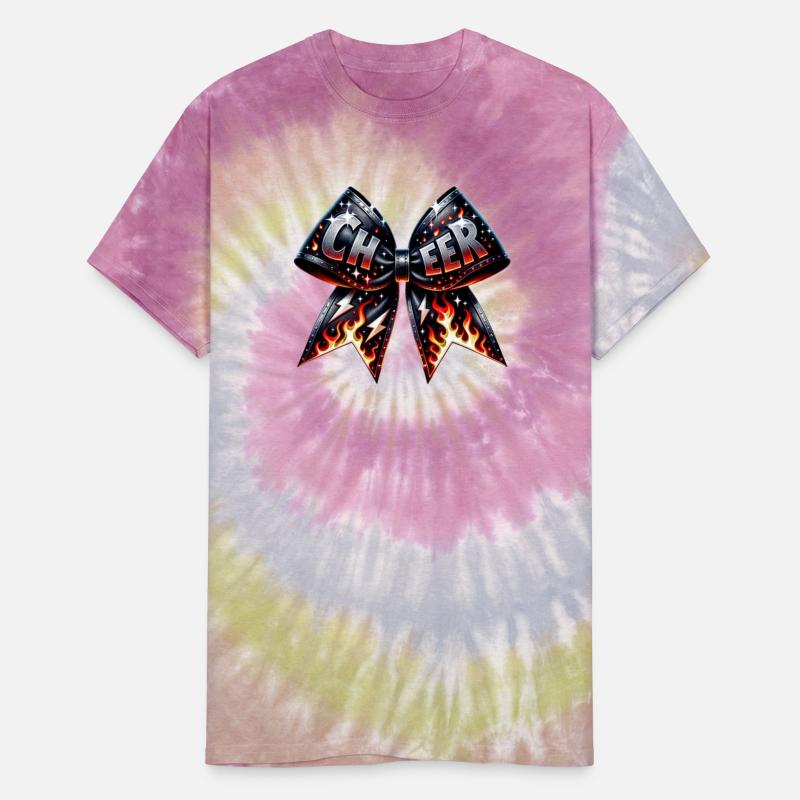 Cheer Badge with Flames and Lightning