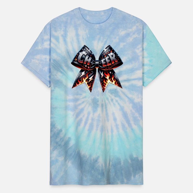 Cheer Badge with Flames and Lightning