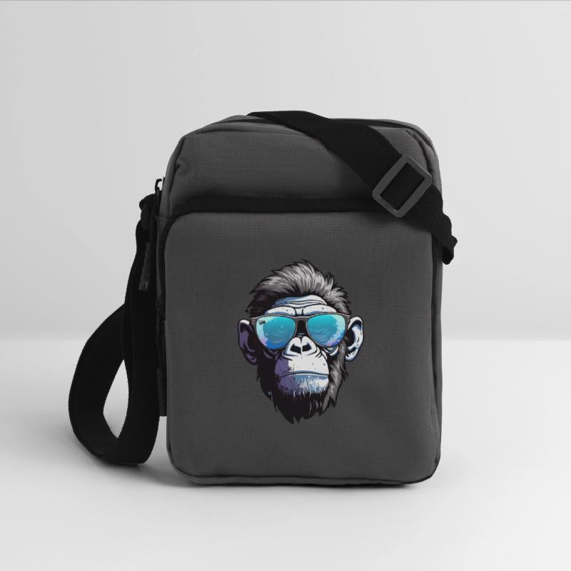 Chic Chimp: Elegance in Blue Shades