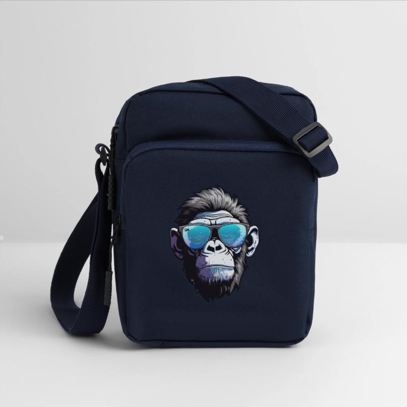 Chic Chimp: Elegance in Blue Shades