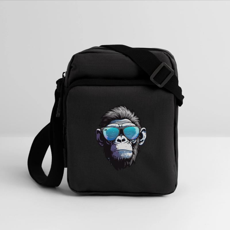 Chic Chimp: Elegance in Blue Shades