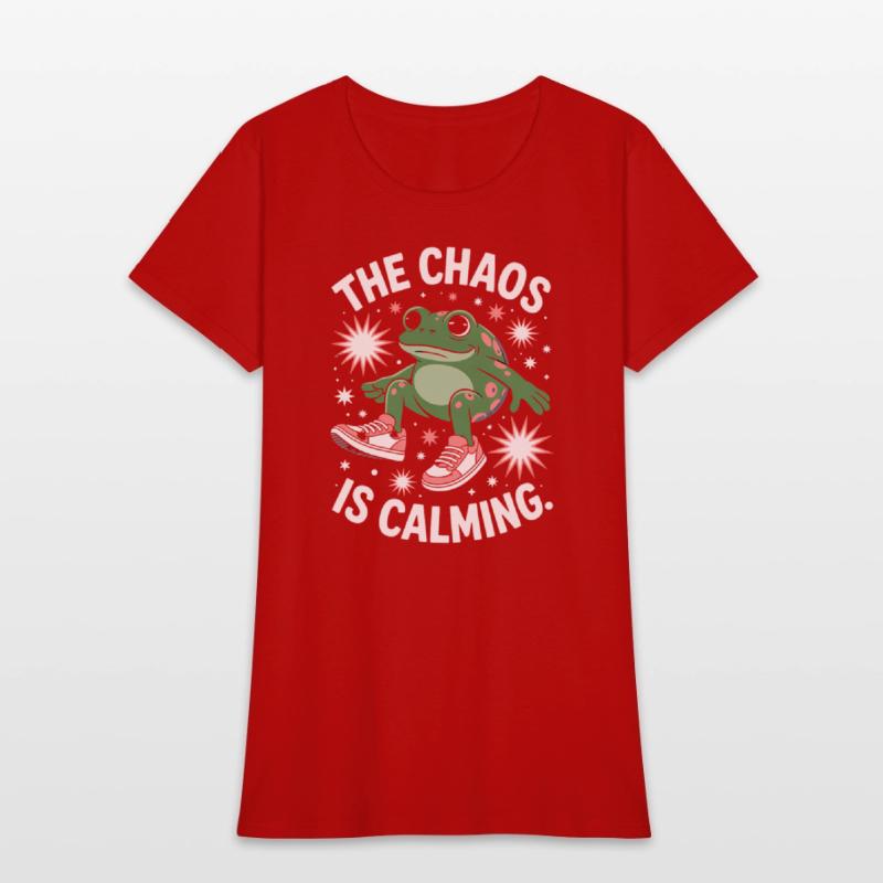 Chill Frog Embracing the Chaos