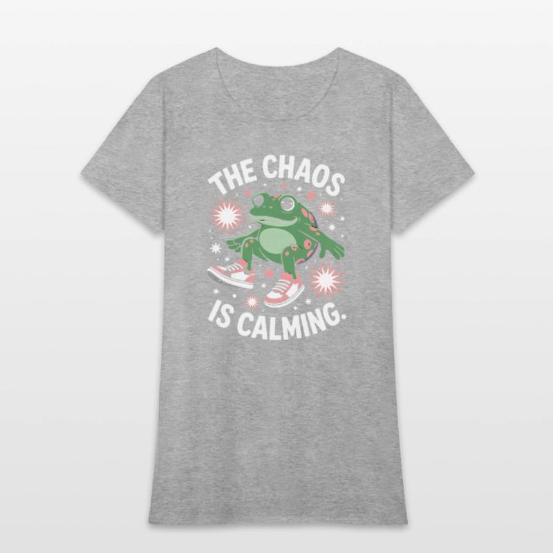 Chill Frog Embracing the Chaos
