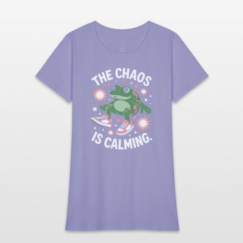 Chill Frog Embracing the Chaos