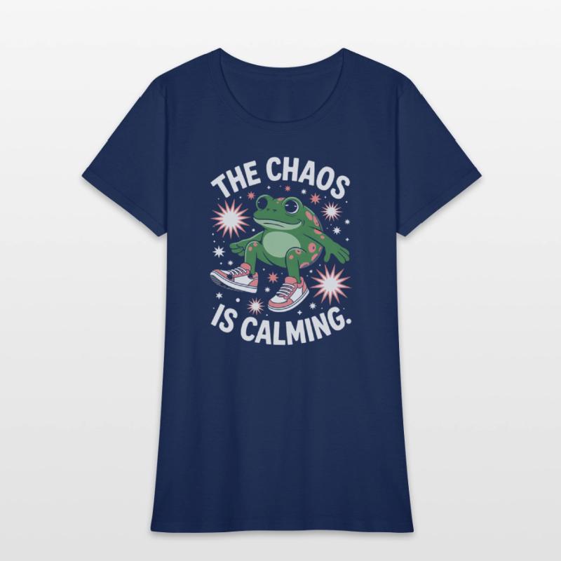 Chill Frog Embracing the Chaos