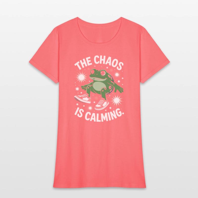 Chill Frog Embracing the Chaos