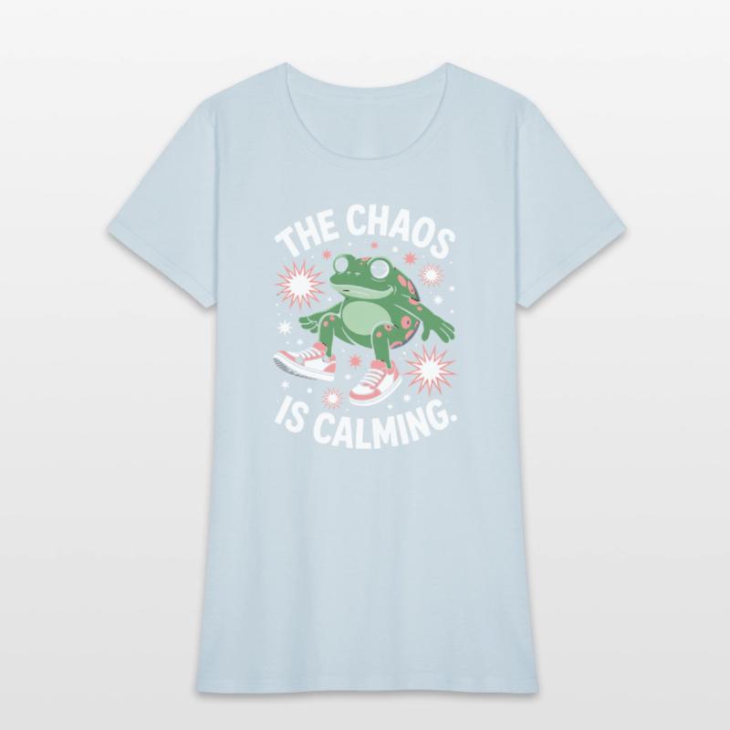 Chill Frog Embracing the Chaos