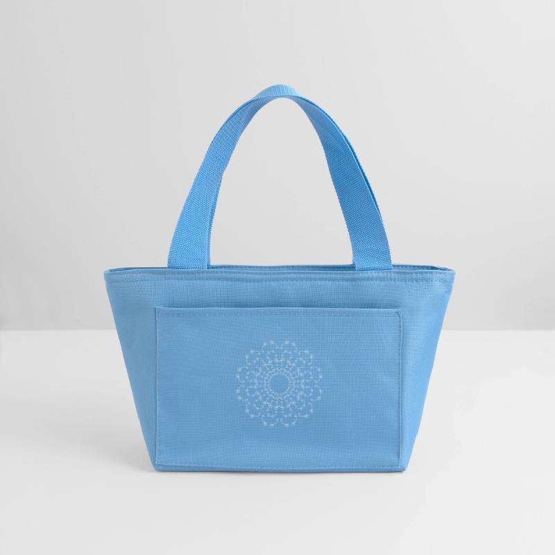 Circular pattern in form of mandala with flower