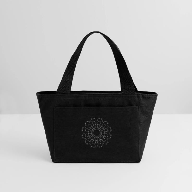 Circular pattern in form of mandala with flower