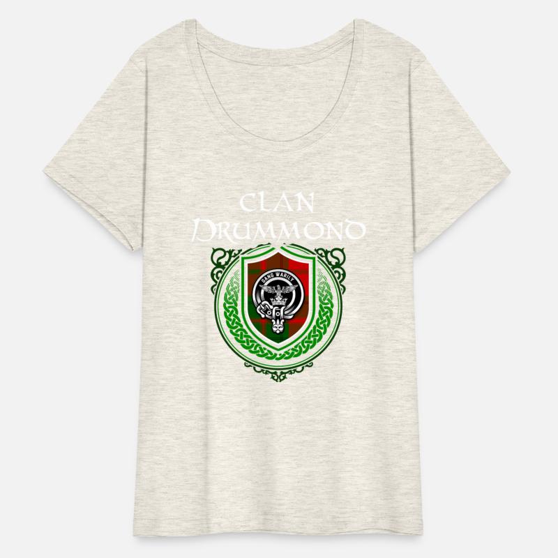 Clan Drummond Scottish Crest Badge and Tartan