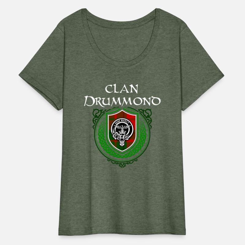 Clan Drummond Scottish Crest Badge and Tartan