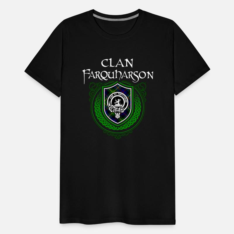 Clan Farquharson Scottish Crest Badge and Tartan