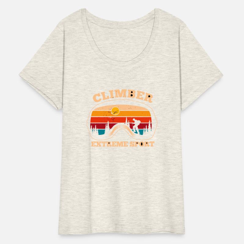 Climber Pine Extreme Sport Retro Style Vintage