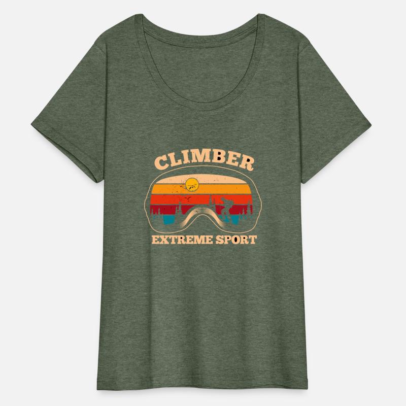 Climber Pine Extreme Sport Retro Style Vintage