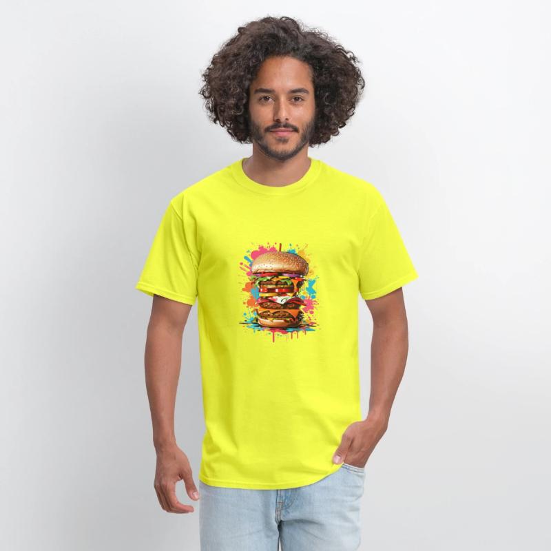 Colorful Hamburger: Flavor and Fun