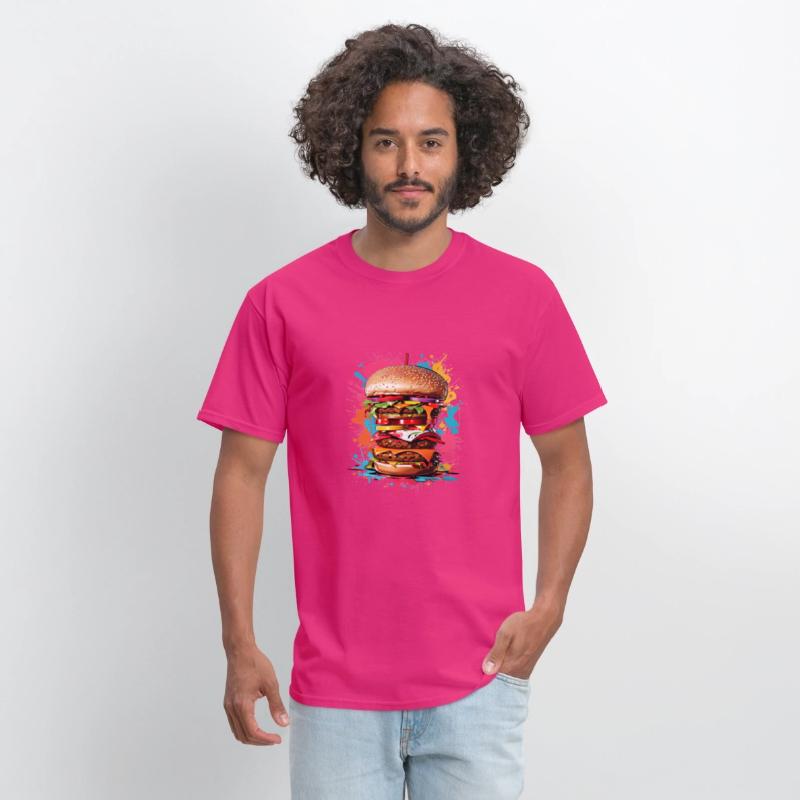 Colorful Hamburger: Flavor and Fun