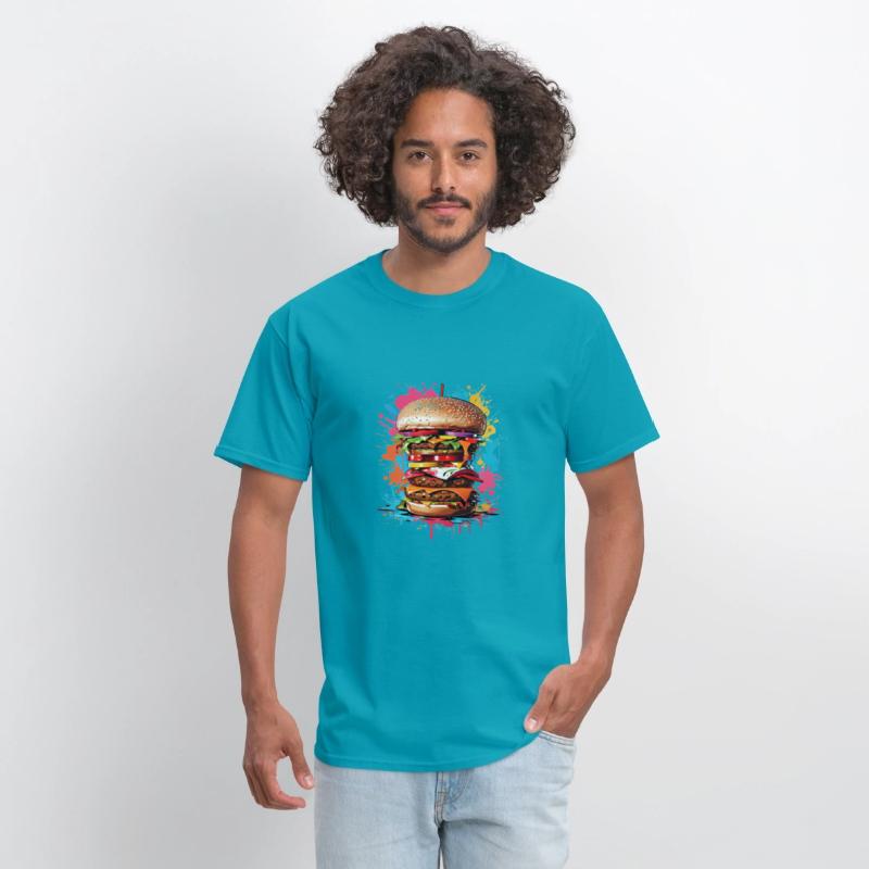 Colorful Hamburger: Flavor and Fun