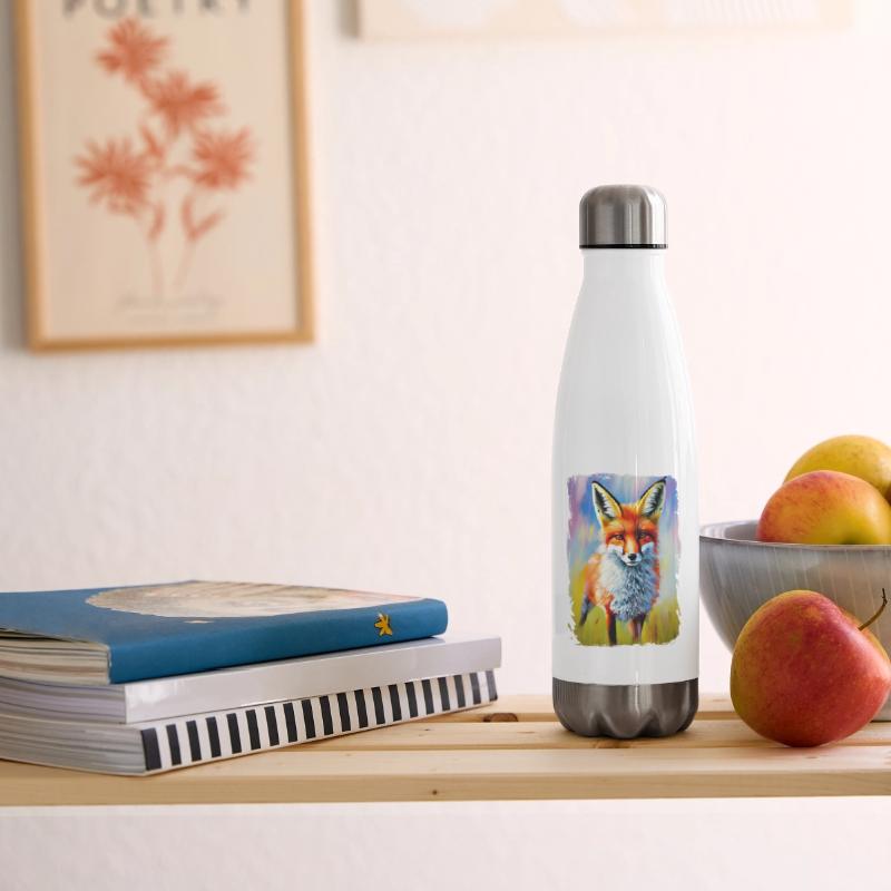 Colorful Orange Fox Art