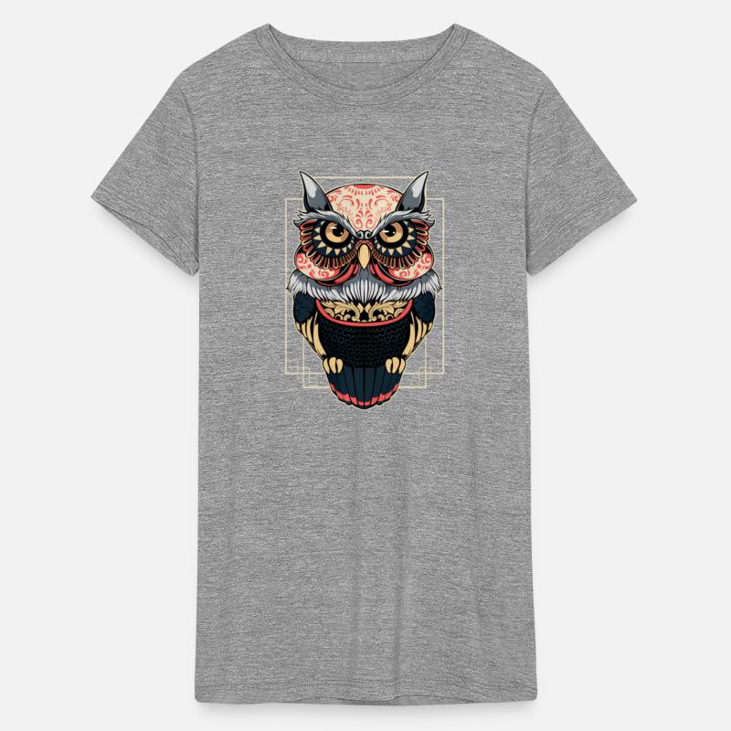 Colorful Owl Funny Wisdom Folklore Spiritual Bird