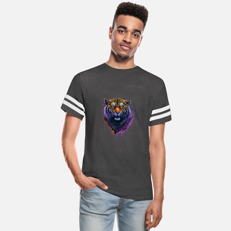 Colorful Paint Splash Tiger for Animal Lovers
