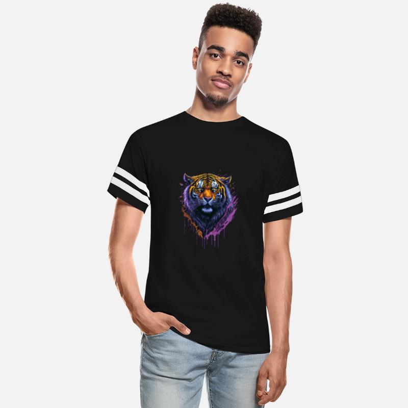 Colorful Paint Splash Tiger for Animal Lovers