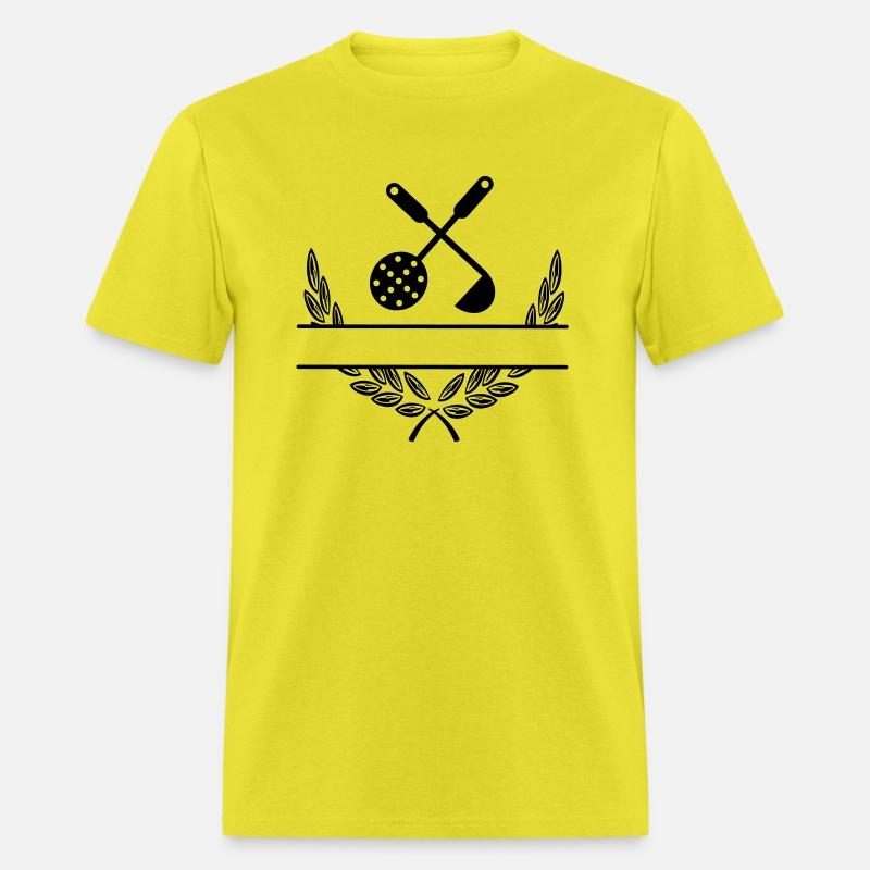 Cooking tools in laurel wreath