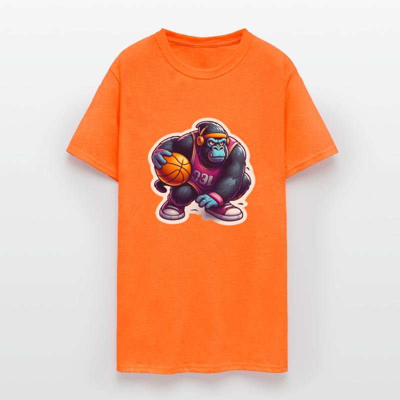 Cool Funky Gorilla Slammin' Basketball